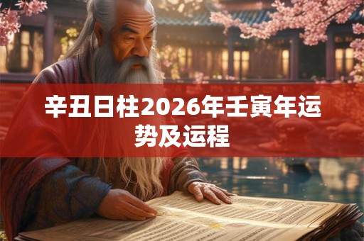 辛丑日柱2026年壬寅年运势及运程