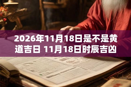 2026年11月18日是不是黄道吉日 11月18日时辰吉凶