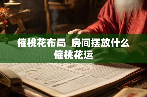 催桃花布局  房间摆放什么催桃花运