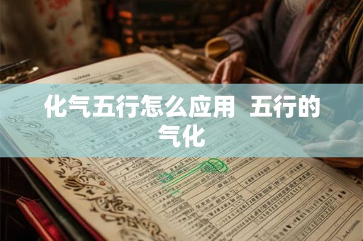 化气五行怎么应用  五行的气化