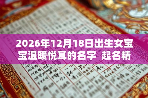 2026年12月18日出生女宝宝温暖悦耳的名字  起名精选字