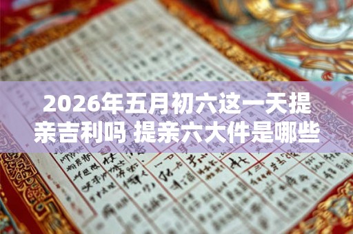 2026年五月初六这一天提亲吉利吗 提亲六大件是哪些