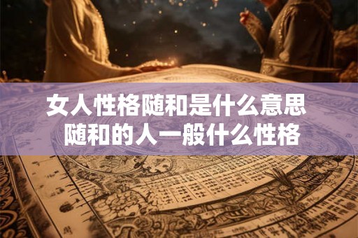 女人性格随和是什么意思  随和的人一般什么性格