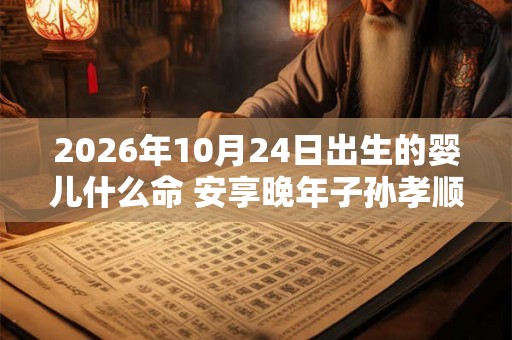 2026年10月24日出生的婴儿什么命 安享晚年子孙孝顺 2026年10月24日出生的婴儿什么命 安享晚年子孙孝顺