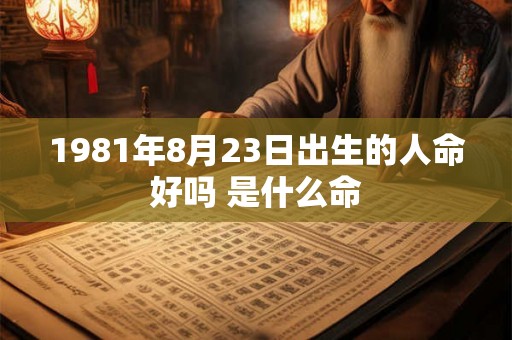 1981年8月23日出生的人命好吗 是什么命