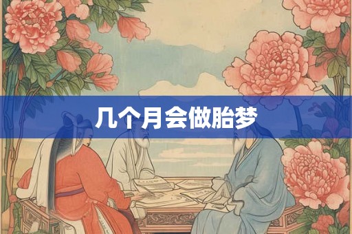 几个月会做胎梦