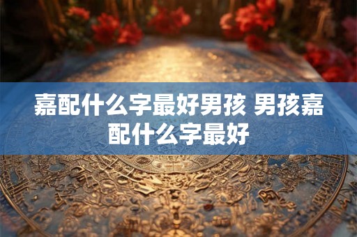 嘉配什么字最好男孩 男孩嘉配什么字最好