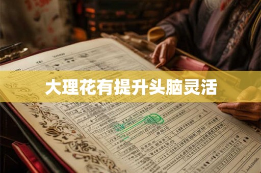大理花有提升头脑灵活
