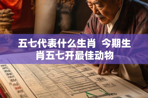五七代表什么生肖  今期生肖五七开最佳动物