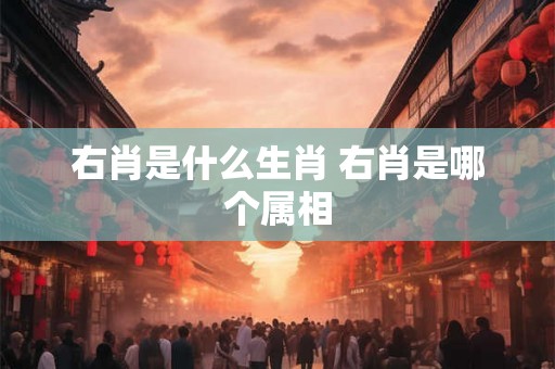 右肖是什么生肖 右肖是哪个属相 右肖是什么生肖 右肖是哪个属相