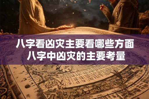 八字看凶灾主要看哪些方面 八字中凶灾的主要考量