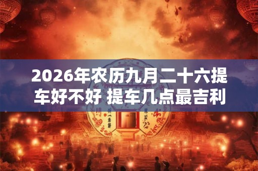 2026年农历九月二十六提车好不好 提车几点最吉利 2026年农历九月二十六提车好不好 提车几点最吉利