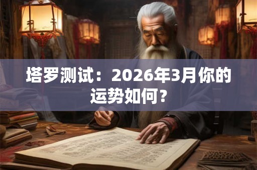 塔罗测试：2026年3月你的运势如何？