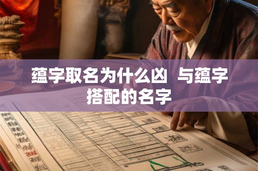 蕴字取名为什么凶  与蕴字搭配的名字