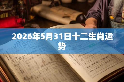 2026年5月31日十二生肖运势