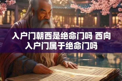 入户门朝西是绝命门吗 西向入户门属于绝命门吗