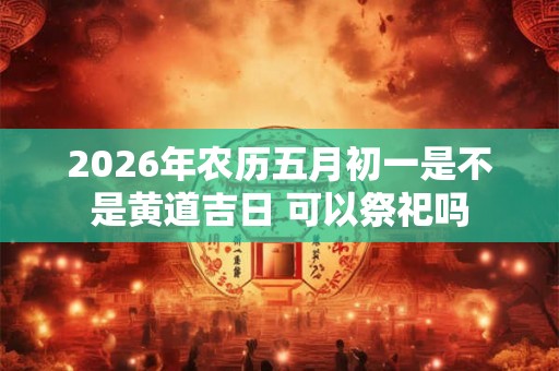 2026年农历五月初一是不是黄道吉日 可以祭祀吗