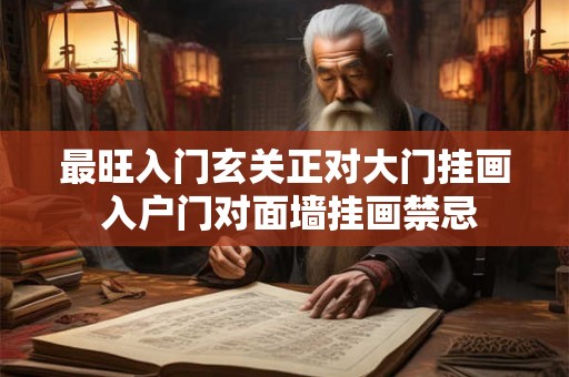 最旺入门玄关正对大门挂画 入户门对面墙挂画禁忌