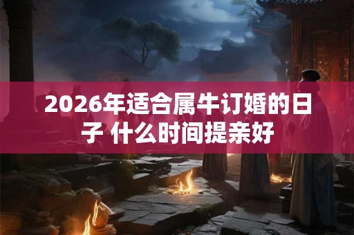 2026年适合属牛订婚的日子 什么时间提亲好