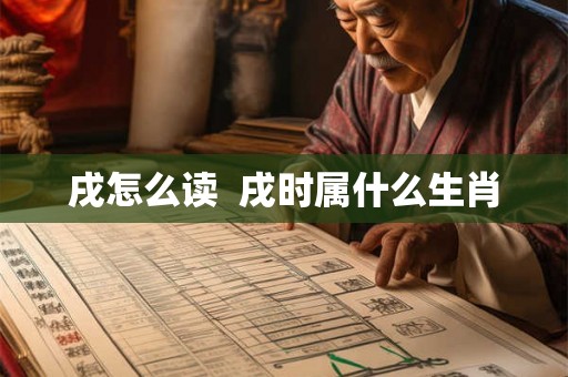 戌怎么读  戌时属什么生肖