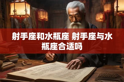 射手座和水瓶座 射手座与水瓶座合适吗