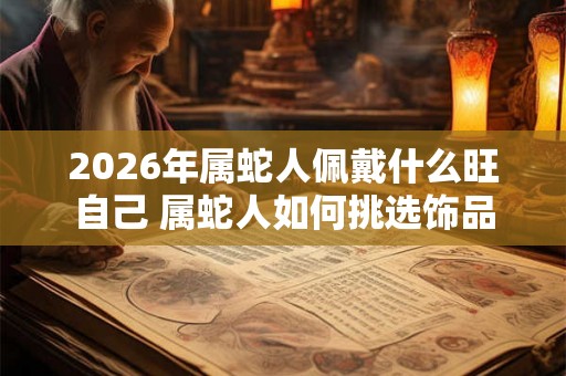 2026年属蛇人佩戴什么旺自己 属蛇人如何挑选饰品
