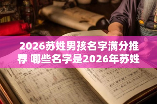 2026苏姓男孩名字满分推荐 哪些名字是2026年苏姓男孩的满分推荐