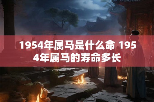 1954年属马是什么命 1954年属马的寿命多长
