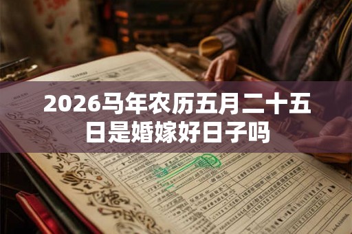 2026马年农历五月二十五日是婚嫁好日子吗 2026马年农历五月二十五日是婚嫁好日子吗