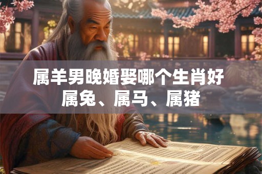 属羊男晚婚娶哪个生肖好 属兔、属马、属猪