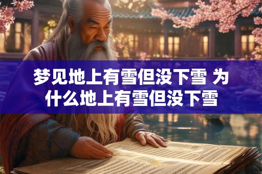 梦见地上有雪但没下雪 为什么地上有雪但没下雪