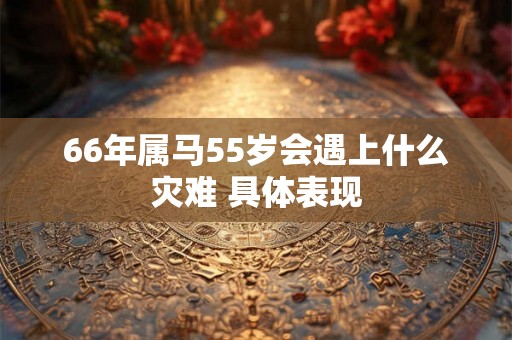 66年属马55岁会遇上什么灾难 具体表现