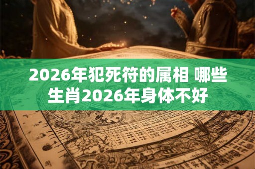 2026年犯死符的属相 哪些生肖2026年身体不好