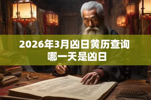 2026年3月凶日黄历查询  哪一天是凶日