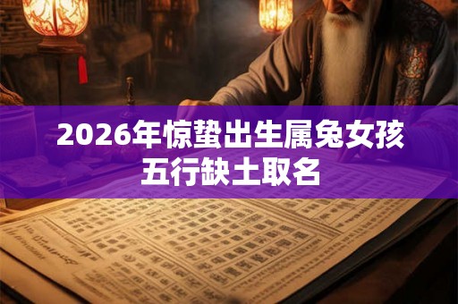 2026年惊蛰出生属兔女孩五行缺土取名