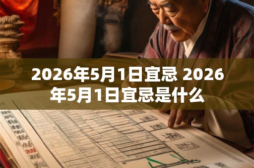 2026年5月1日宜忌 2026年5月1日宜忌是什么