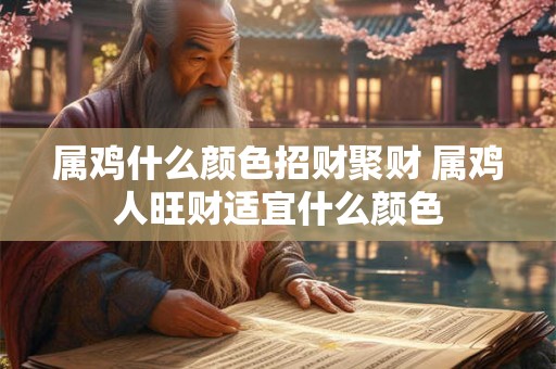 属鸡什么颜色招财聚财 属鸡人旺财适宜什么颜色