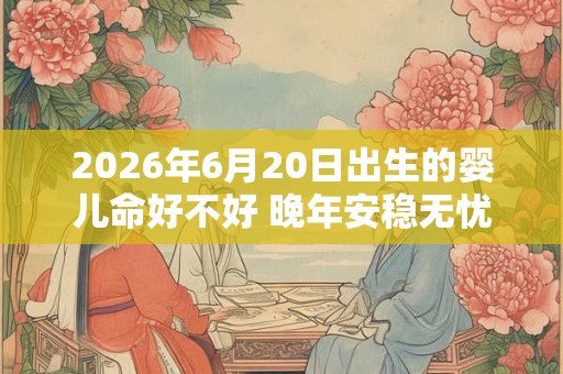 2026年6月20日出生的婴儿命好不好 晚年安稳无忧