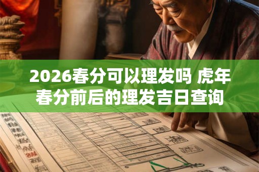 2026春分可以理发吗 虎年春分前后的理发吉日查询