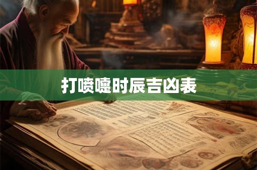 打喷嚏时辰吉凶表