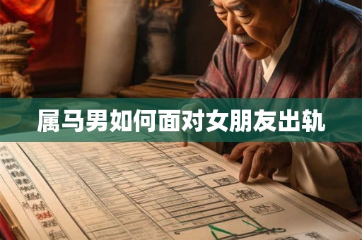 属马男如何面对女朋友出轨