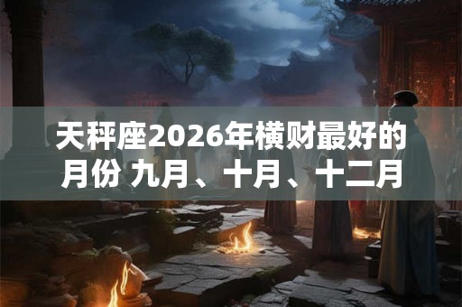 天秤座2026年横财最好的月份 九月、十月、十二月