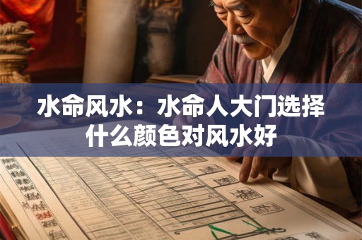 水命风水：水命人大门选择什么颜色对风水好