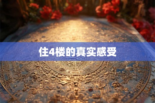 住4楼的真实感受