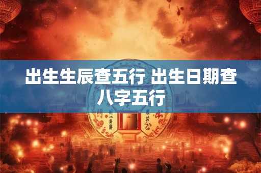 出生生辰查五行 出生日期查八字五行
