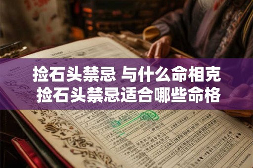 捡石头禁忌 与什么命相克 捡石头禁忌适合哪些命格