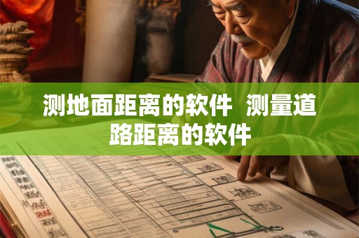 测地面距离的软件  测量道路距离的软件