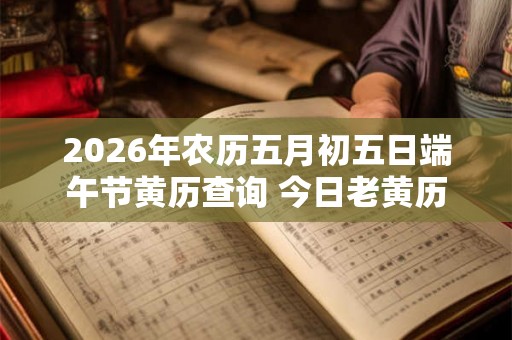 2026年农历五月初五日端午节黄历查询 今日老黄历宜忌详解