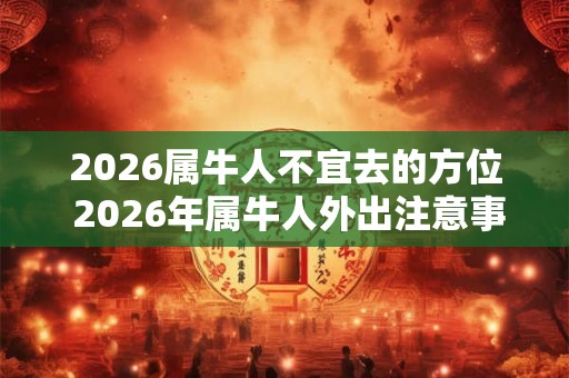 2026属牛人不宜去的方位 2026年属牛人外出注意事项有哪些