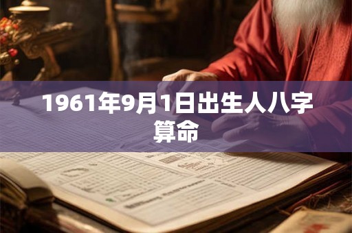 1961年9月1日出生人八字算命